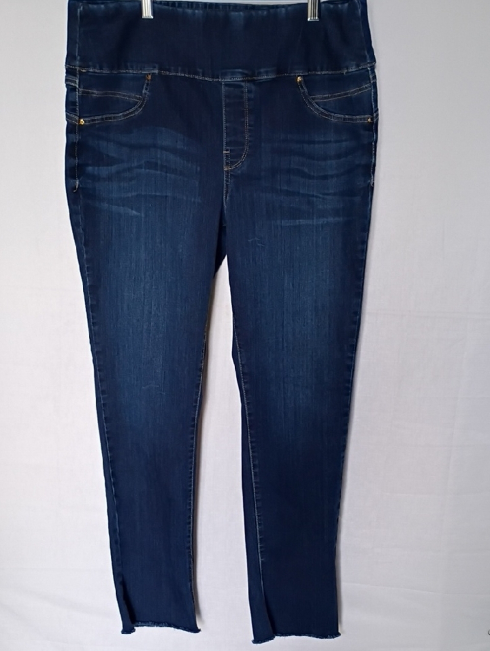 Women's Seven 7 Tummy Toner Cuff High Rise-Slim Straight Jeans Size 14 - Picture 5 of 12
